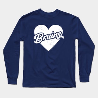 Vintage Bruins School Spirit // High School Football Mascot // Go Bruins Long Sleeve T-Shirt